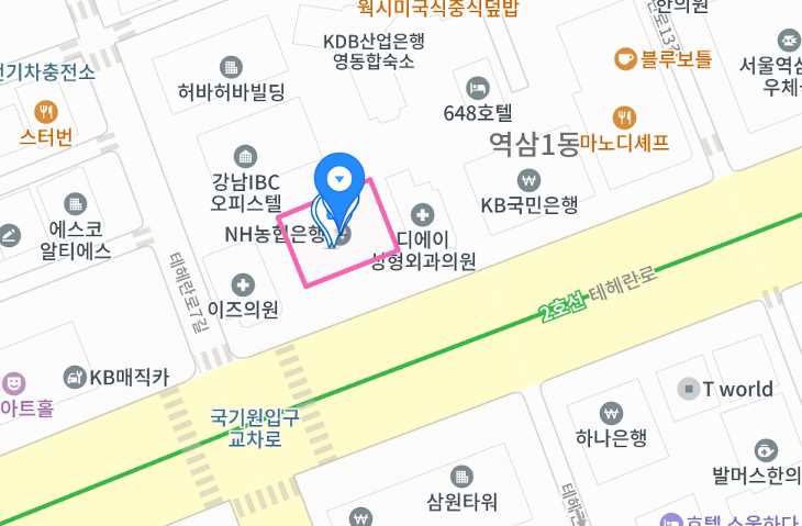 오시는 길 지도